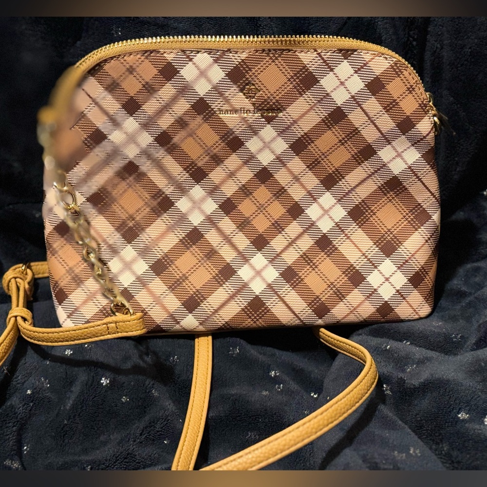 Nanette Lepore Plaid Crossbody Bag (Brown/Tan) - NWOT